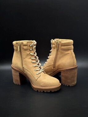 JLO Jennifer Lopez Georgia Cashew Ankle Boots Women's Size 8.5M